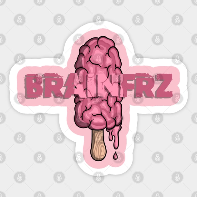 Brainfreeze Sticker by Brainfrz